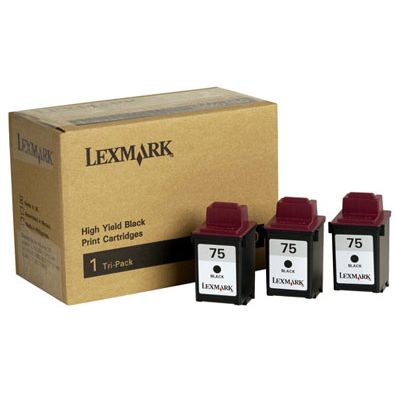 Lexmark No. 75 Negro Original Triple Pack