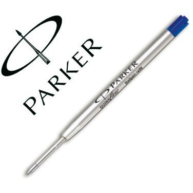 Parker Recambio de bolígrafo AZUL, Punta MEDIA. QUINK FLOW
