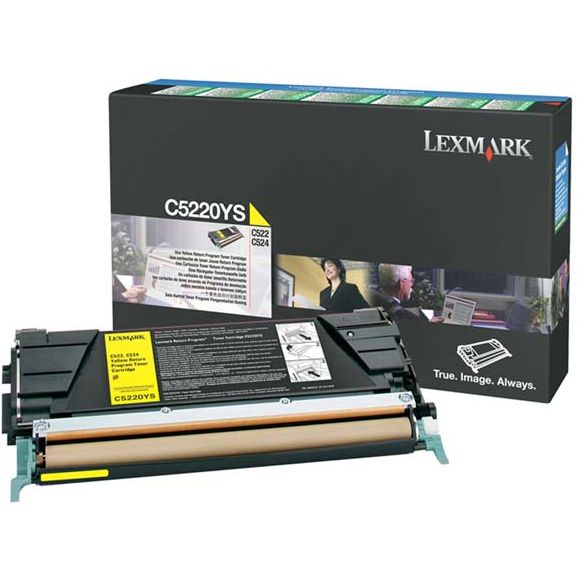 Lexmark C522N C524 C530 C532 C534 Original Amarillo Toner C5220YS