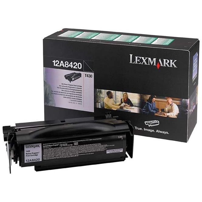 Lexmark T430 Original Negro Toner 12A8420