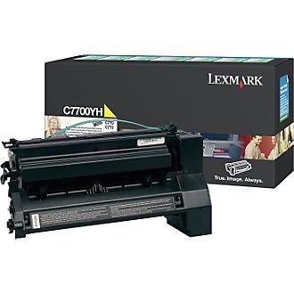 Lexmark C7700YH Original Amarillo ALTA CAPACIDAD Toner C770 C772 X772