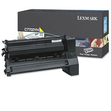 Lexmark C7702YH Original Amarillo Alta Capacidad Toner