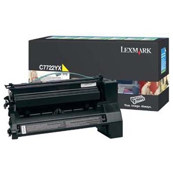 Lexmark C7722YX Original Amarillo Extra Alta Capacidad Toner