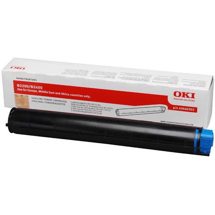 Oki 43640302 Original Negro Toner B2000 B2200 B2400