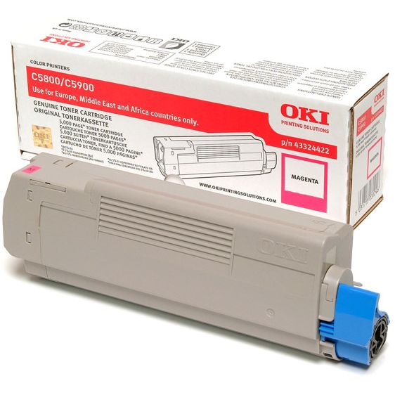 Oki 43324422 Original Magenta Toner C5800 C5900 C5550