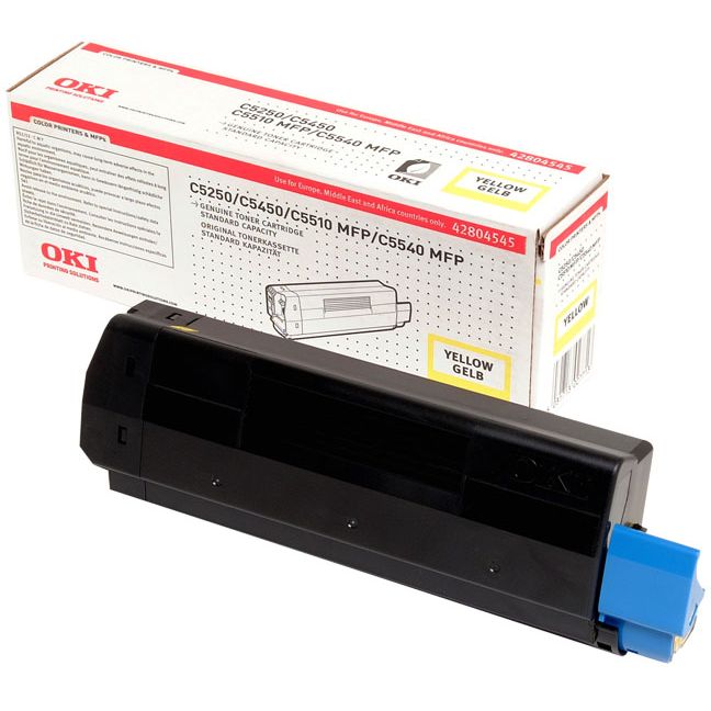 Oki 42804545 Original Amarillo Toner C5250 C5450 C5510 C5540