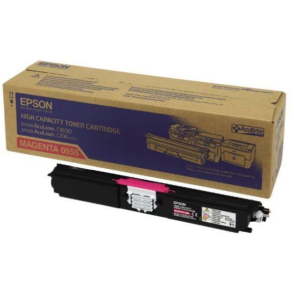 Epson Aculaser C1600 CX16Toner Magenta ALTA CAPACIDAD Original C13S050555