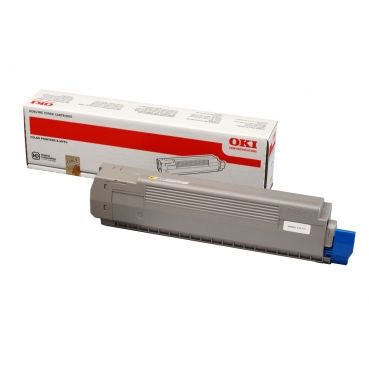 OKI C801 / C821 Amarillo Original Toner 44643001 C801DN C801N C821DN C821N