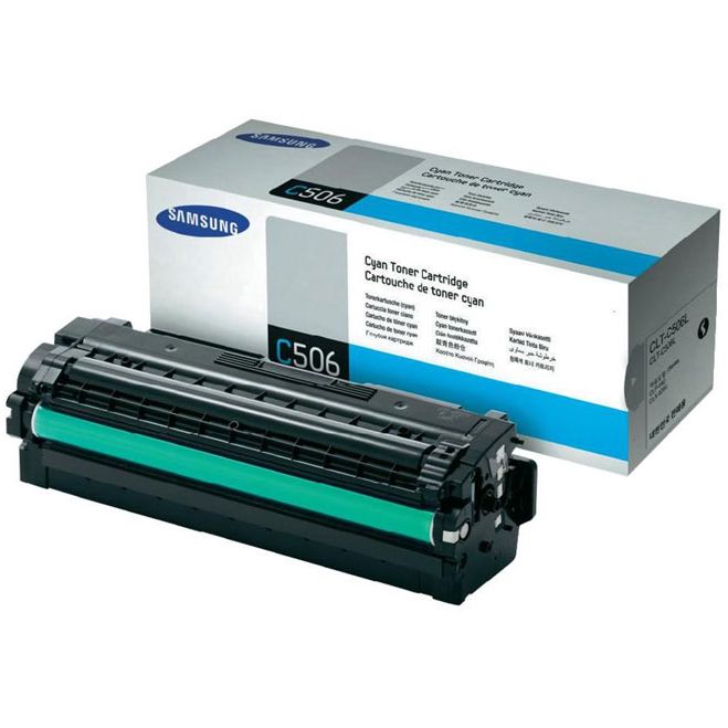 Samsung CLT-C506L Cian Original ALTA CAPACIDAD Toner CLP-680 CLX-6260 SU038A