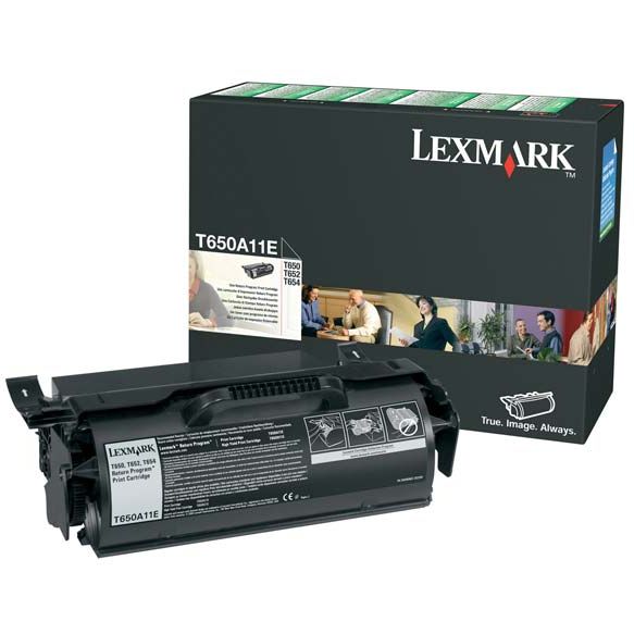 Lexmark T650A11E Original Negro Toner T650 T652 T654