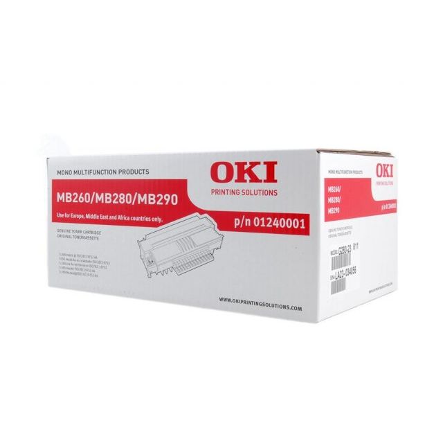 OKI 01240001 Original ALTA CAPACIDAD Toner + Tambor MB280 MB290