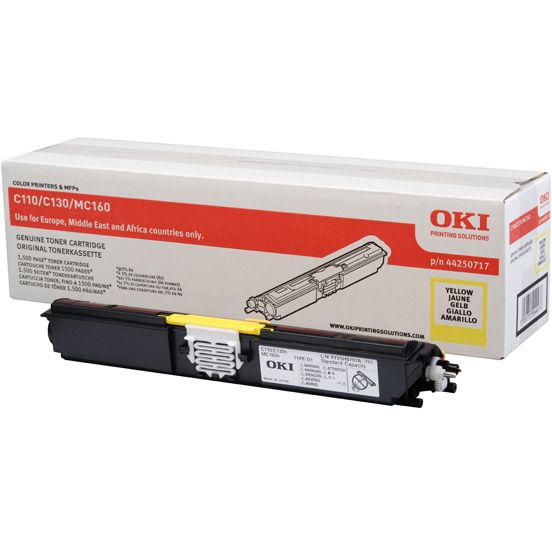 Oki 44250717 Original Amarillo Toner C110 C130