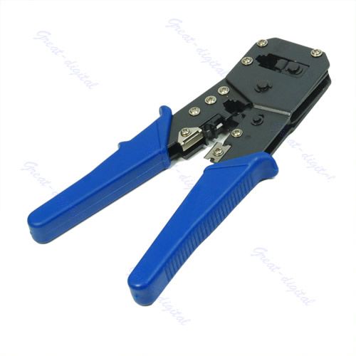 Crimpadora para cables de red RJ45 / RJ11, Maquina de crimpar / encastrar conectores
