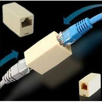 Empalmador / Extensor de cable RJ45, Adaptador Conector de red.