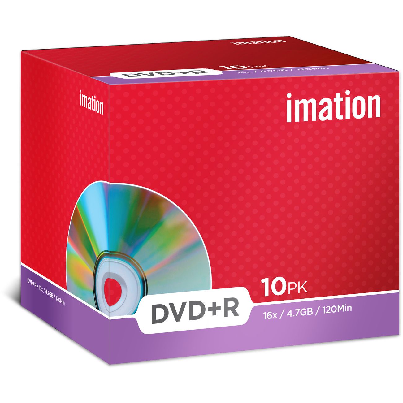 DVD+R IMATION 4.7GB 16X PACK 10ud en CAJA Individual (Canon digital ...