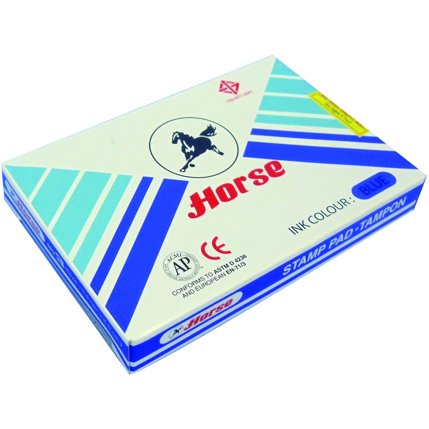 Imagen extra Tampon HORSE Nro.2 de 7x11cm para sellos y cuños manuales. Negro