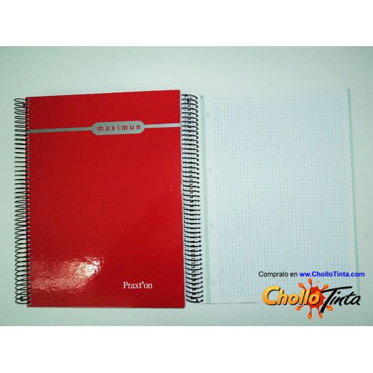 Imagen extra Cuaderno A4, 160 Hojas Microperforadas 4 Taladros, Tapas ExtraDuras, Rayado Horizontal, Papel de 70gr