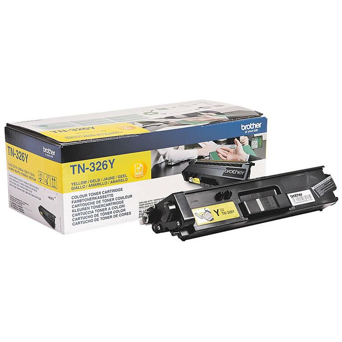 Brother TN326Y Amarillo Toner Original ALTA CAPACIDAD TN-326Y 