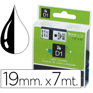 Cinta DYMO D1 45803 NEGRO-BLANCO 19mm X 7m. S0720830