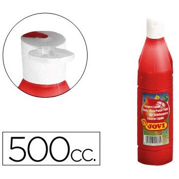 Tempera liquida Bermellon Jovi. Botella 500ml