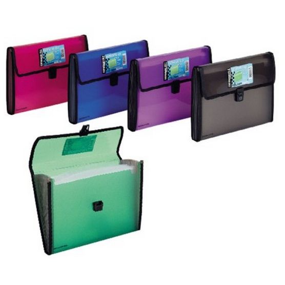 Imagen extra LIQUIDACION Clasificador A4 FolderMate 154 Turquesa, cierre de Broche