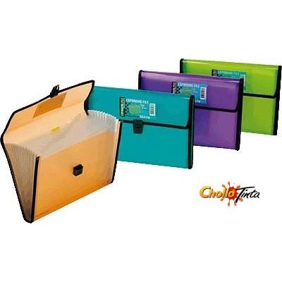 Imagen extra LIQUIDACION Clasificador A4 FolderMate 154 Turquesa, cierre de Broche