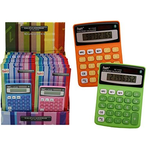 Imagen extra Calculadora Pampy 8 Digitos. Colores surtidos. Poessa