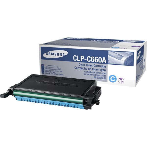 Samsung CLP-C660A Original Cyan Toner CLP-660C CLP660C