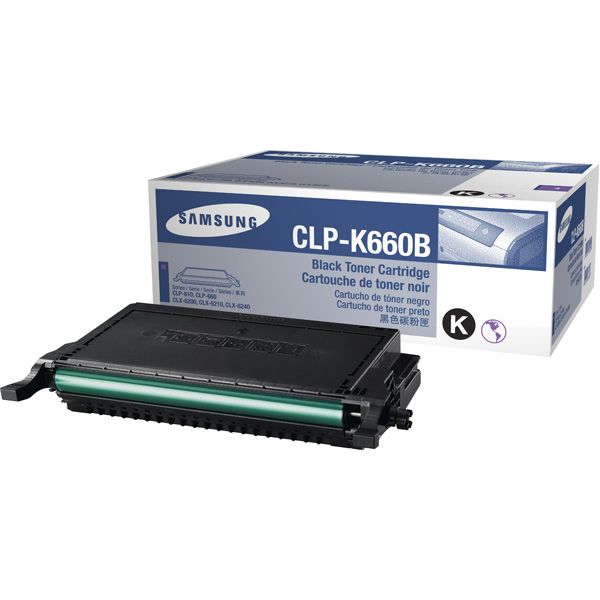 Samsung CLP-K660B Original Negro ALTA CAPACIDAD Toner CLP-660K CLP660K