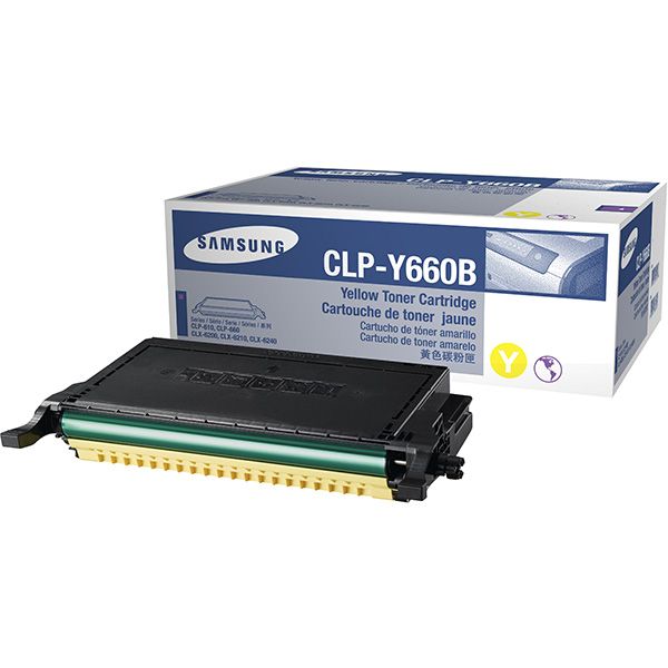 Samsung CLP-Y660B Original Amarillo ALTA CAPACIDAD Toner CLP-660Y CLP660Y