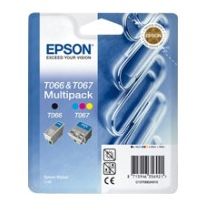 PACK Epson T066 T067 Negro + Color Original Combo Pack