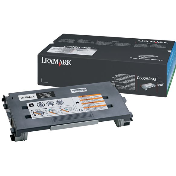 Lexmark C500 X500 X502 Original Negro Toner C500H2KG
