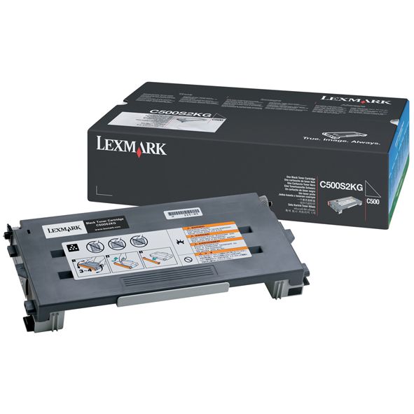 Lexmark C500 X500 X502 Original Negro Toner C500S2KG