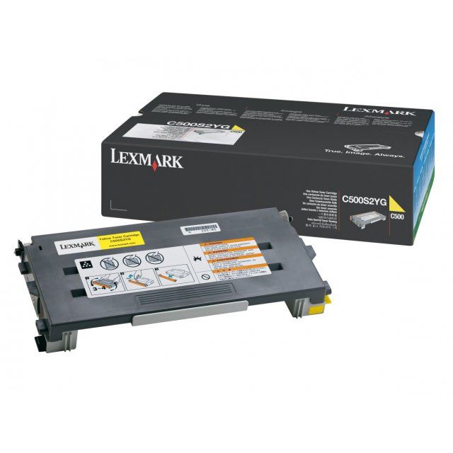 Lexmark C500 X500 X502 Original Amarillo Toner C500S2YG